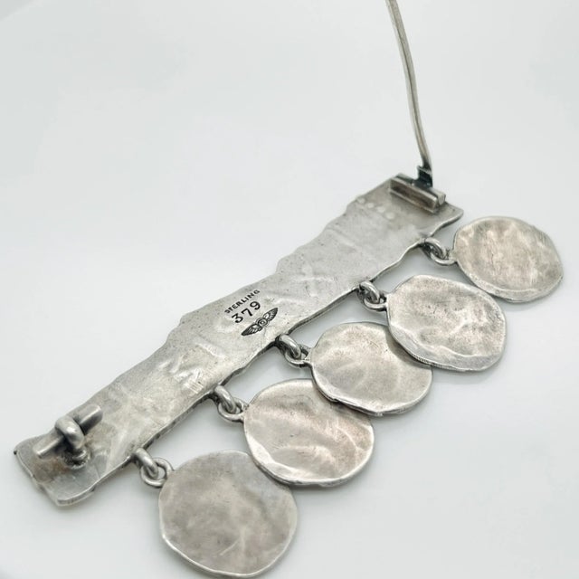 Antique George Shiebler Sterling Silver Etruscan or Medallion Brooch For Sale In Philadelphia - Image 6 of 10