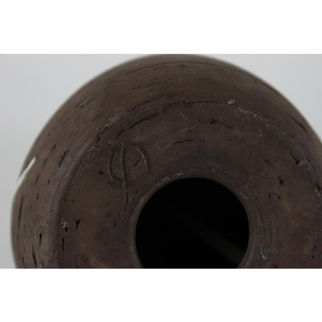 Small Vintage Ceramic Table Lamp with New Shade by Helge Østerberg, 1950s For Sale - Image 11 of 12