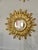 1970s Mid Century Modern Italian Florentine 20" Gilded Sunburst Wall Mirror For Sale - Image 18 of 18