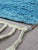 Abstract Turquoise Handwoven Berber Wool Rug - 9 X 6.1 Ft For Sale - Image 3 of 9