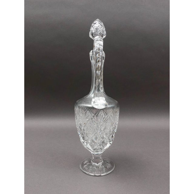 Mid 20th Century Mid 20th Century St. Louis France Florence Pineapple Cut Crystal Wine Decanter With Stopper For Sale - Image 5 of 10