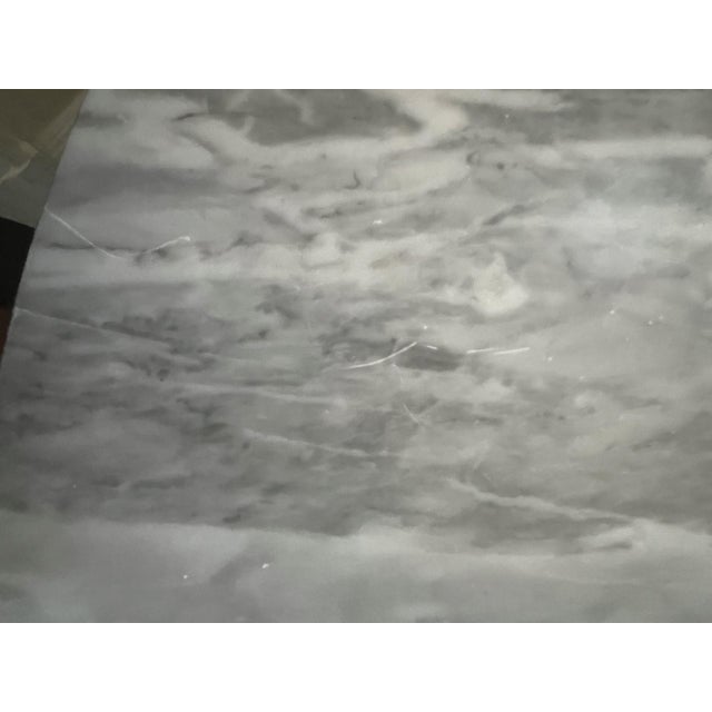 2010s Bardiglio Round Marble Table For Sale - Image 5 of 6