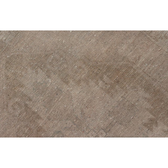 Tan Square Size Vintage Oushak Small Rug 2' 5" X 2' 10" For Sale - Image 8 of 8