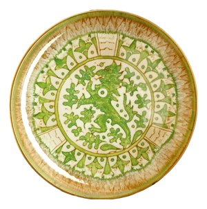 Large Vintage Italian Ceramic Majolica Plate by Domenico Matteucci & Wanda Berasi, 1972