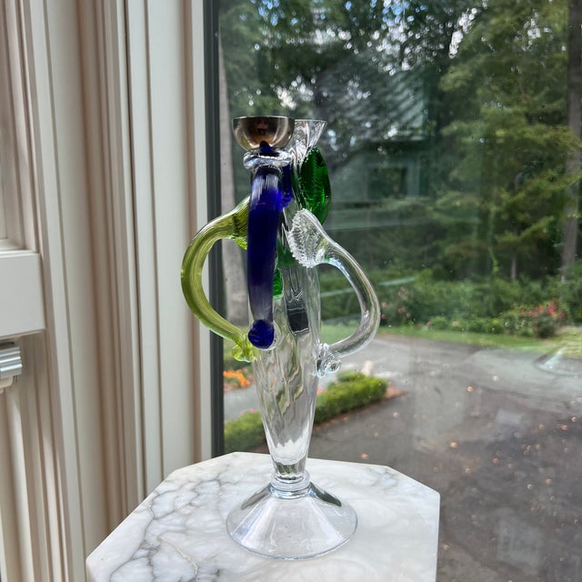 Blown Glass Vase and Candelabra by Bořek Šípek For Sale - Image 4 of 10