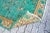 1960s Vintage Handmade Turquoise Rug For Sale - Image 10 of 11