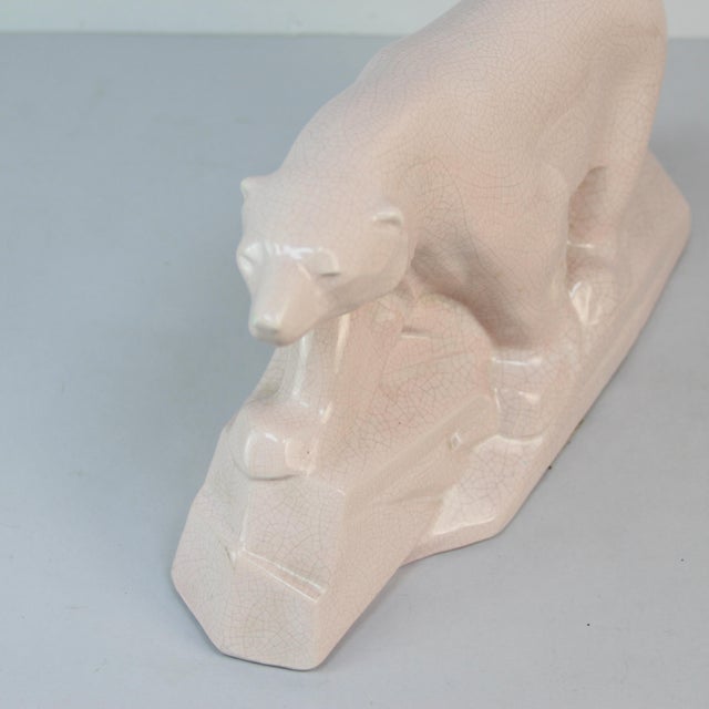 Art Deco Polar Bear Figure by Edouard Cazaux, 1920s-1940s For Sale - Image 11 of 13