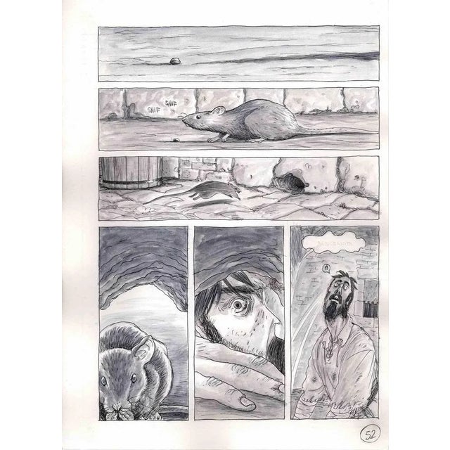 This work entitled "Mouse in a trap" is a board of the graphic novel published in 2016 by Kleiner Flug in Italy "Benvenuto...