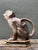 Vintage Glazed Ceramic Monkey Pitcher For Sale - Image 11 of 12
