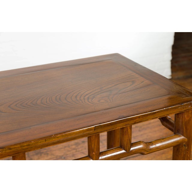 1900s Chinese Antique Wine Console Table For Sale - Image 12 of 12