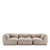 Leisure Beige Modular Sofa by Lorenza Bozzoli, Set of 3 For Sale - Image 4 of 4