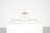 White lacquered metal sugar bowl with glass lid and metal lid. Manufacturer's label underneath. Designed by Josef Hoffmann...