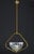 1950s Art Decò Barovier E Toso Murano Glass and Brass Pendant Light For Sale - Image 13 of 14
