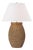 Marie Flanigan by Visual Comfort Signature Avedon Large Table Lamp in Natural Rattan with Linen Shade For Sale