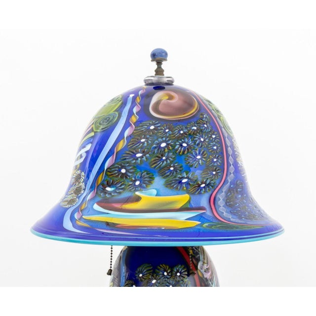 Michael Angelo Menconi Art Glass Table Lamp, 2006 For Sale - Image 4 of 12