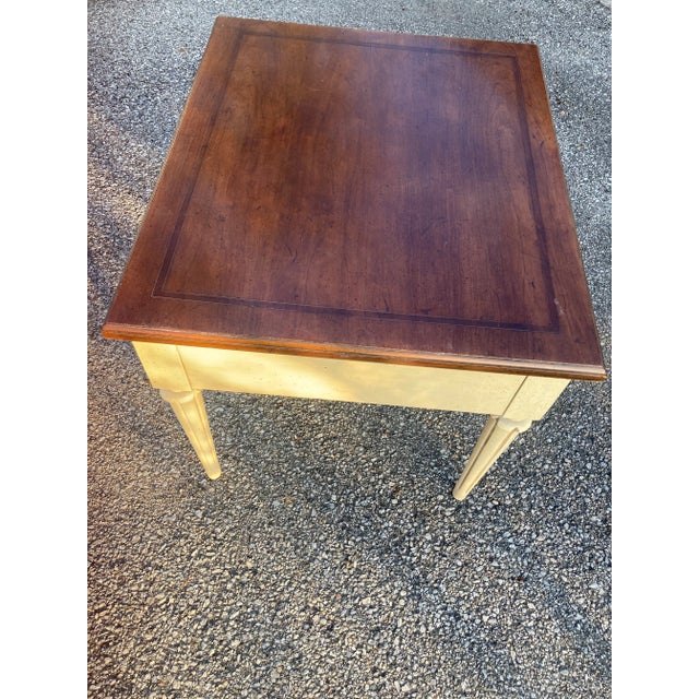 1970s Vintage Cream Accent Table by American of Martinsville For Sale - Image 5 of 8