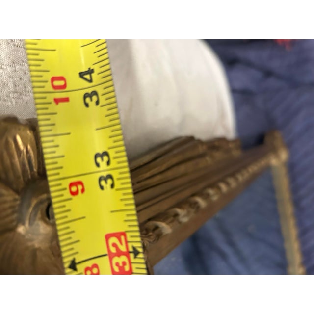 1920s Ornate Gold Wood Mirror For Sale - Image 9 of 12
