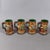 A rare and unique collector's set of four beer mugs, a pure expression of Umbrian folklore and ceramic excellence. These...