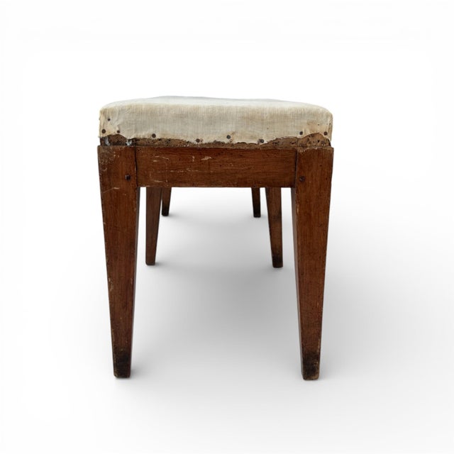 18th Century 18c French Antique Directoire Walnut Bench For Sale - Image 5 of 5