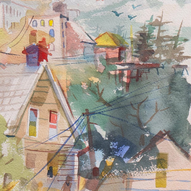 Paper 'Urban Neighborhood' by G. O. Heyder, 1968, Mid-Century American School, Industrial For Sale - Image 7 of 8