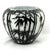 Mid-Century Modern Contemporary Mid-Century Modern Revival Black & White Cased Glass Bamboo Vase For Sale - Image 3 of 12