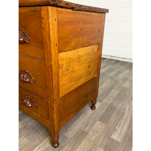 Antique 19th Century Hand Carved Victorian Eastlake Style Blanket Chest