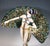 Ceramic Art Deco Dancer in Peacock Costume by Paul Philippe for Goldscheider, Vienna, 1925 For Sale - Image 7 of 13