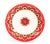 Ceramic Intreccio Red 4-Piece Place Setting | Hand-Painted Italian Dinnerware From Deruta For Sale - Image 7 of 12