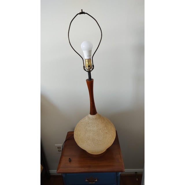 Mid-Century Modern 1950s Mid Century Modern Maria Kipp Lampshade and Lamp For Sale - Image 3 of 11