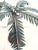 Metal Vintage Large Metal Tole Decorative Palm Tree Statue Figure Room Decor For Sale - Image 7 of 10