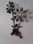 Black Swedish Brutalist Iron and Gold Flower Wall Sculpture, 1960s For Sale - Image 8 of 18