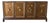 Vintage Renzo Rutili-Style Asian Inspired Walnut Sideboard With Hand-Painted Floral Doors For Sale