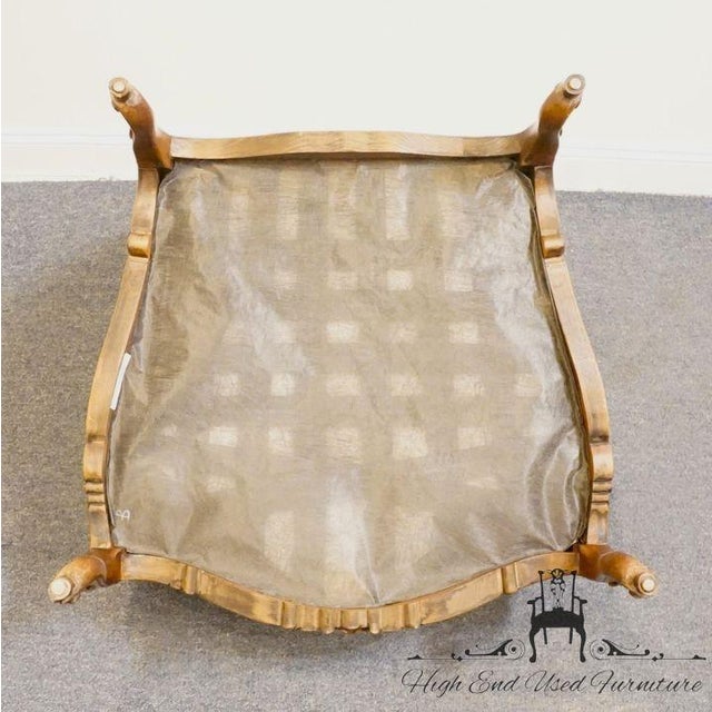 High End Louis XV French Provincial Accent Bergere Arm Chair For Sale - Image 16 of 18