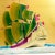 Mid 20th Century Mid-Century Boho Chic Coastal Nautical Japanese Hand Painted Wooden Box For Sale - Image 5 of 10