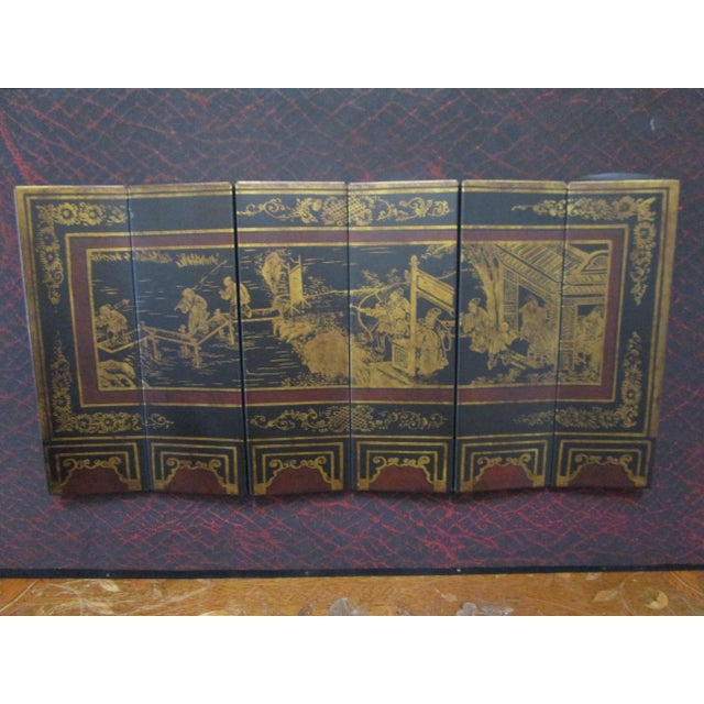 19th Century Chinese Gilt Inkwash Painted Screen For Sale In Los Angeles - Image 6 of 8