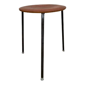 Mid Century Danish Dot Stool With Three Legs