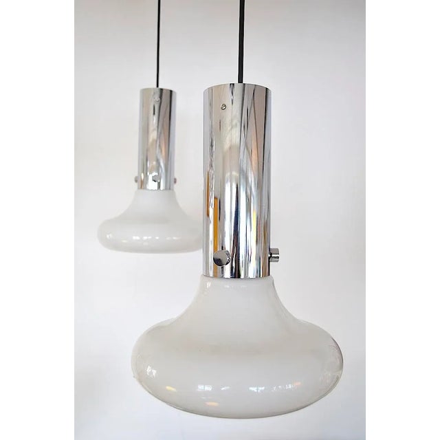 Mushroom Pendant Lamp from Glashütte Limburg, 1960s For Sale - Image 10 of 10
