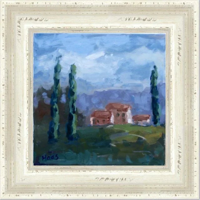 2020s Modern Impressionist, Tuscan Landscape Oil Painting For Sale - Image 5 of 9