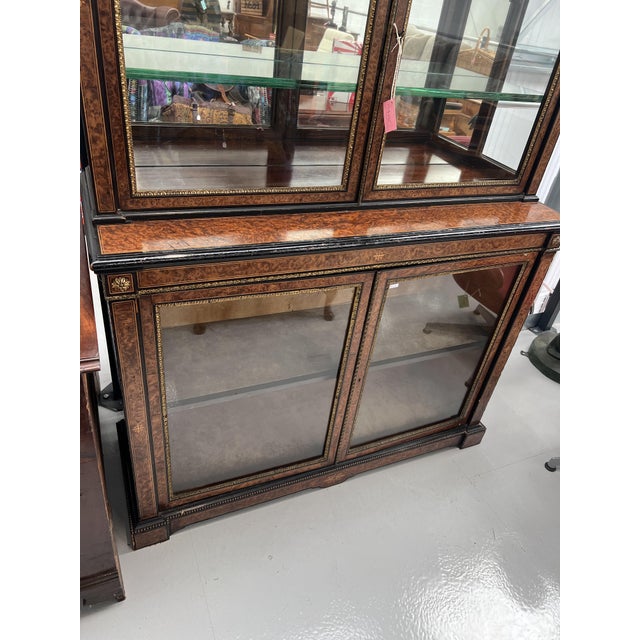 Display Cabinet in Burr Walnut For Sale - Image 5 of 10