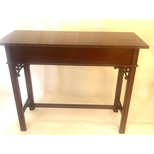 Councill Furniture Councill Craftsman Mahogany Georgian Style Console For Sale - Image 4 of 6