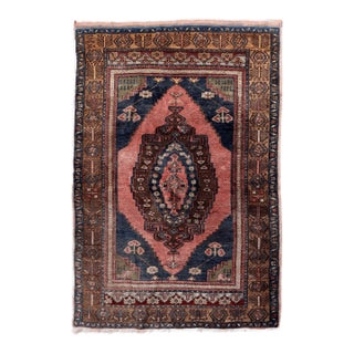 1970s, Handmade Vintage Turkish Anatolian Rug 3.7' X 5.6' (113cm X 173cm), 1970s For Sale