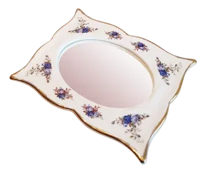 Moonlight Rose Table Free-Standing Mirror from Royal Albert