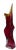Late 20th Century 20 In. Tall Signed Young & Constantin Ruby Art Glass Hourglass Pulled Lip Vase For Sale - Image 5 of 18
