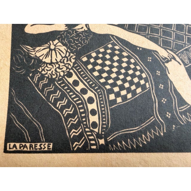La Paresse, Félix Vallotton, Original Signed Woodcut, 1896 For Sale - Image 4 of 8