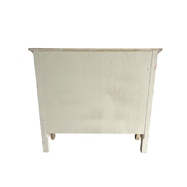 Habersham Furniture 1970sVintage Habersham Hand-Painted Rose Cabinet – French Country Accent Storage For Sale - Image 4 of 7