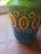 Aldo Londi Aldo Londi Bitossi Italy MCM Green Blue Gold Glazed Ceramic Vase 8" Rimini Style For Sale - Image 4 of 8