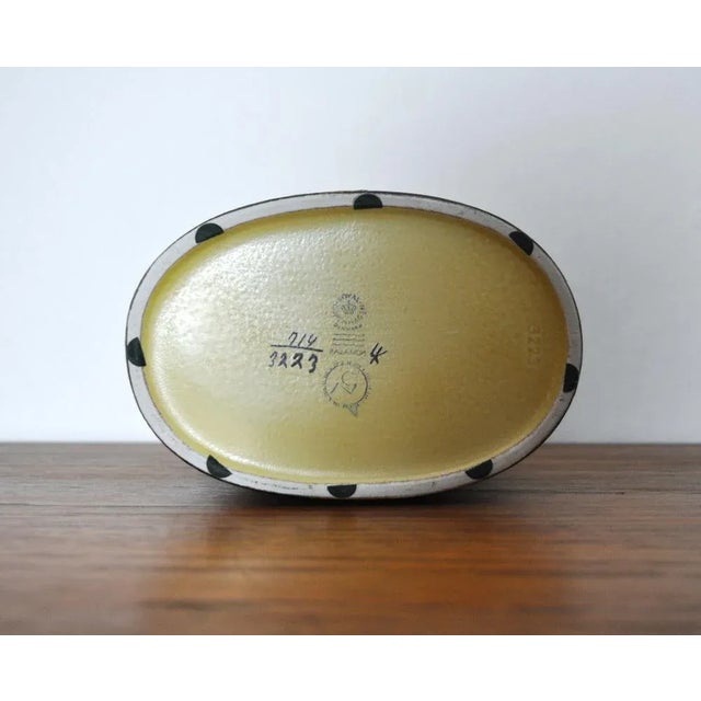 Black Faience Baca Vase by Nils Thorsson for Royal Copenhagen For Sale - Image 8 of 12