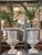 Classical Roman 19th Century Antique Italian Marble Bacchanalian Urns Pair For Sale - Image 3 of 18