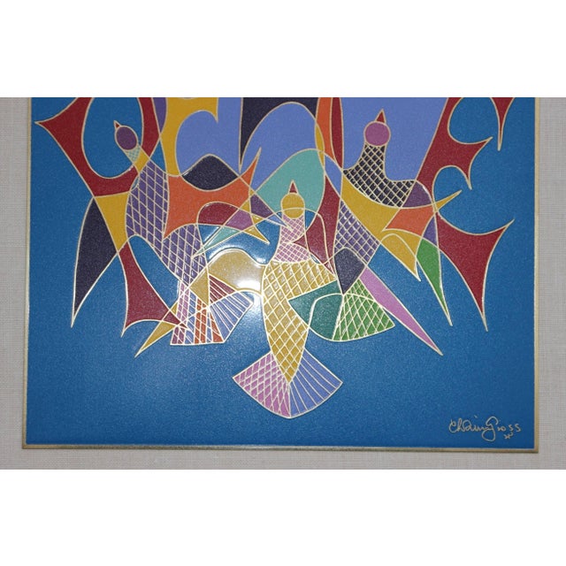 Mid 20th Century Chaim Gross Enamel 'Peace' Art For Sale - Image 5 of 8