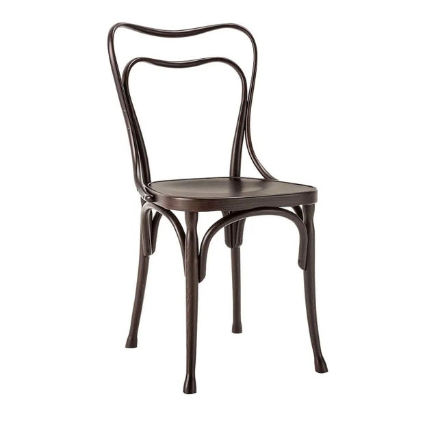 Loos Café Museum Chair with Solid Seat For Sale - Image 3 of 3
